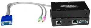 VGA + two-way audio extender to 1,000 feet via CAT5 cable, Transmitter  